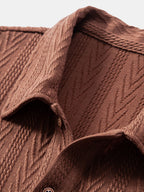 Polo Jacquard Geometrico In Maglia