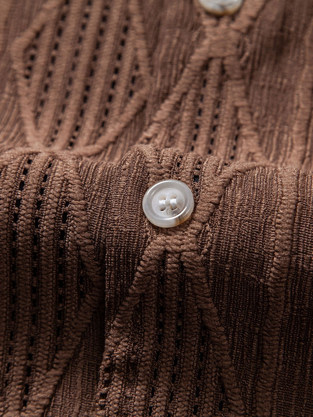 Camicia Cubana Jacquard Geometrico