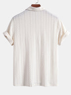 Polo Jacquard Geometrico In Maglia