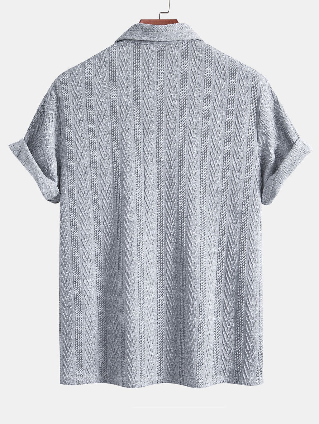 Polo Jacquard Geometrico In Maglia