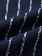 Camicia a Righe in Mix di Cotone con Bottoni