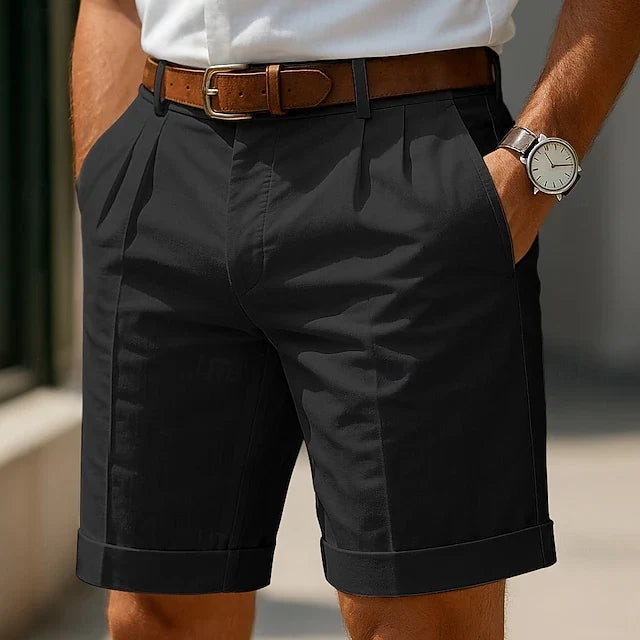 Moretti Milano | Marco™ | Pantaloncini Sartoriali Plissé da Uomo