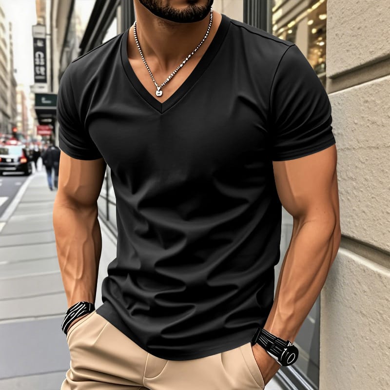 Kobe | T-Shirt V-Collo Confortevole