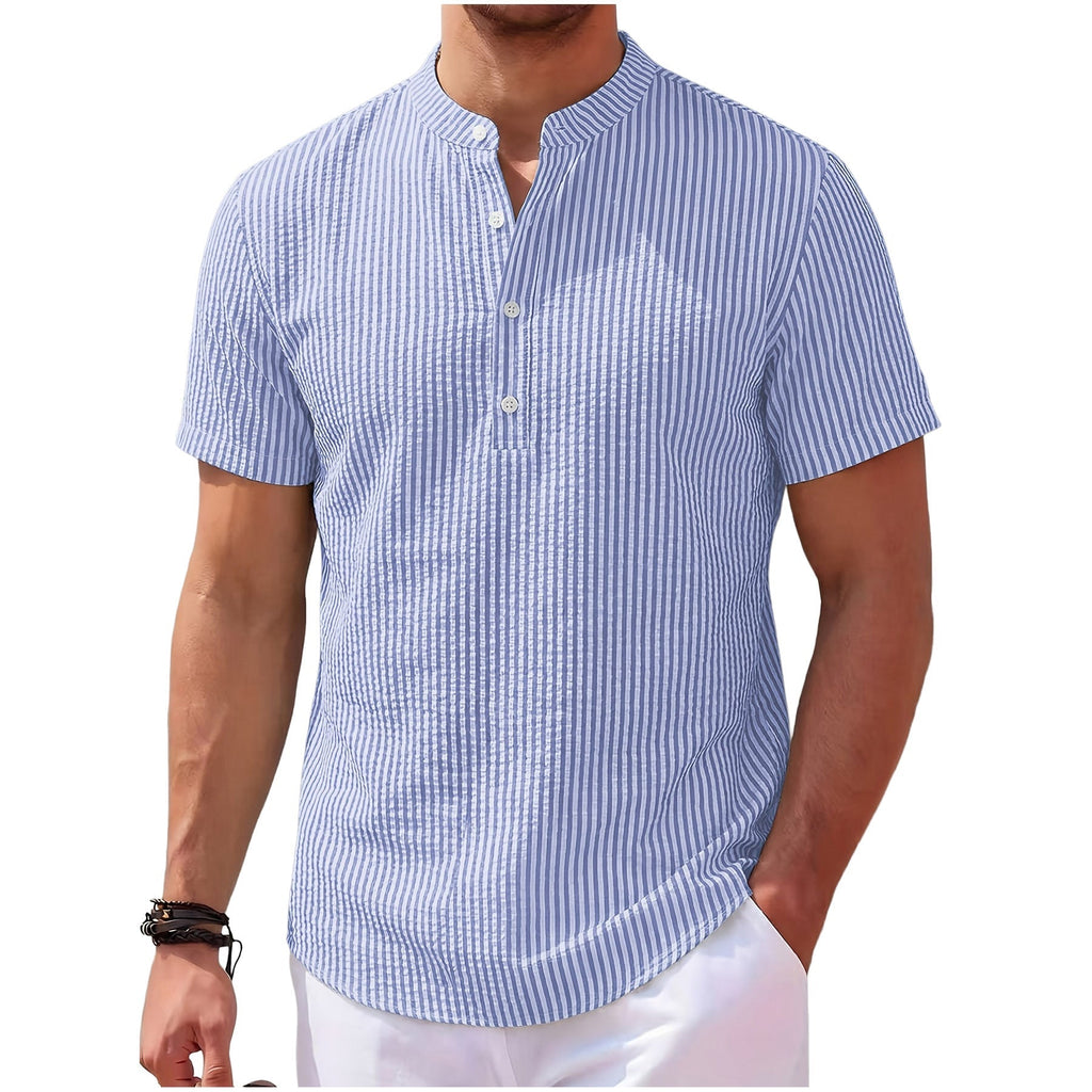 Koen | Camicia Henley a Righe