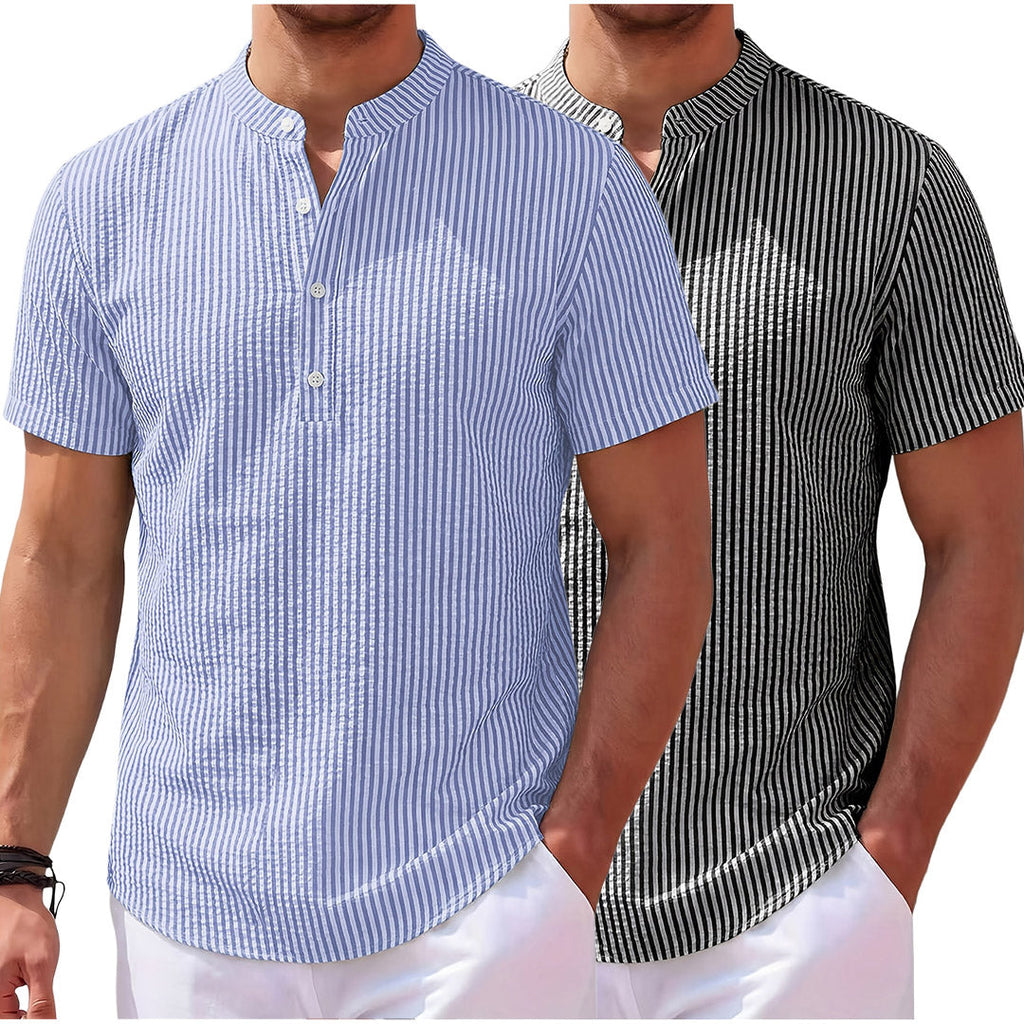Koen | Camicia Henley a Righe