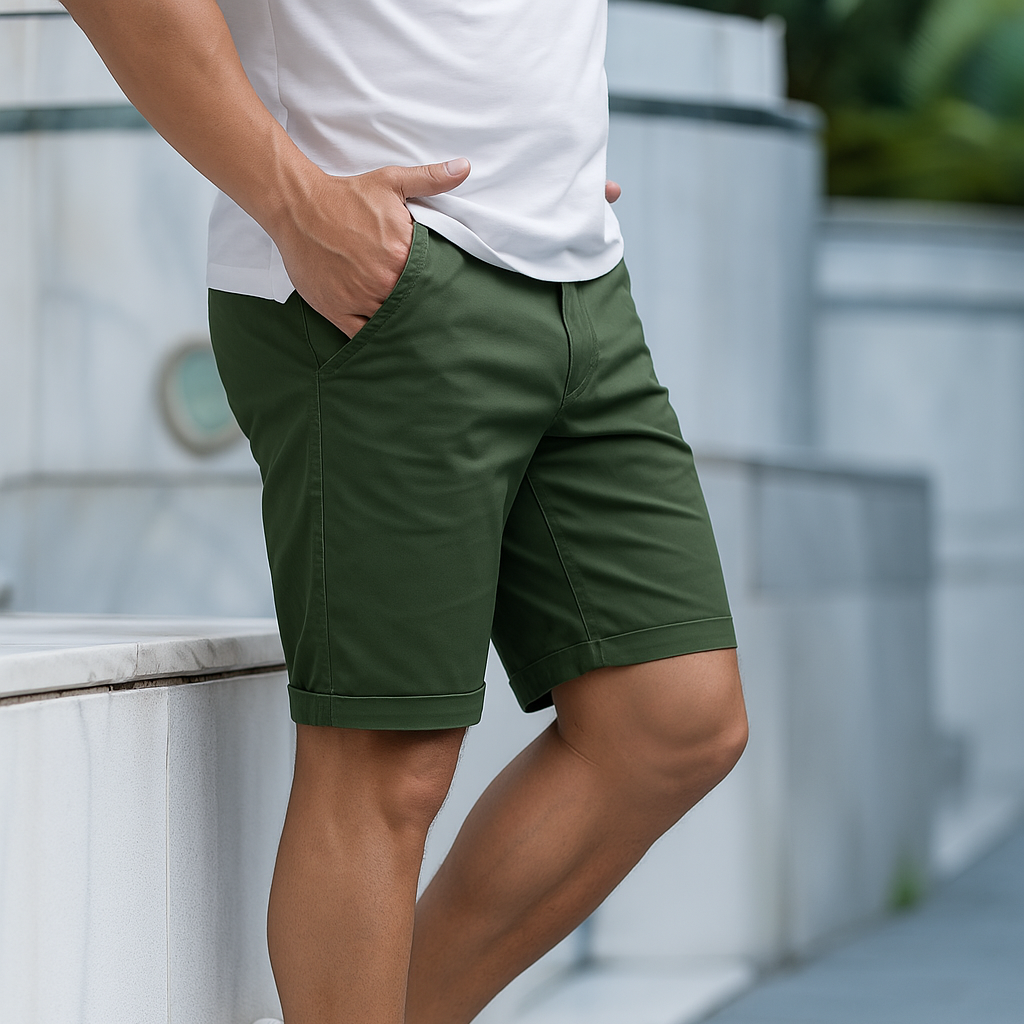 Floris | Pantaloni corti in cotone eleganti per uomini
