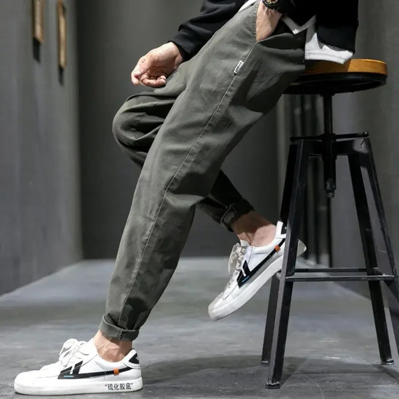 BERGLAUF | PANTALONI DA JOGGING UOMO CON GAMBA SFOGLIATA