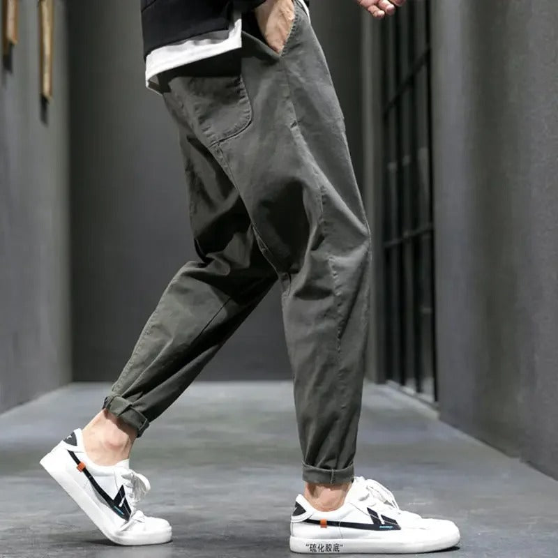 BERGLAUF | PANTALONI DA JOGGING UOMO CON GAMBA SFOGLIATA