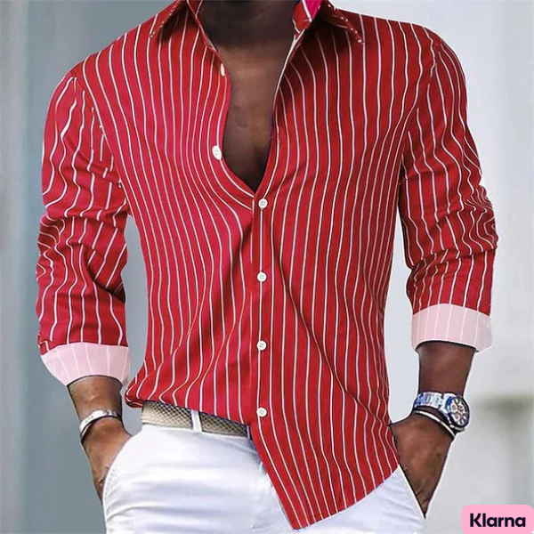 Maurits | Camicia a righe con maniche lunghe