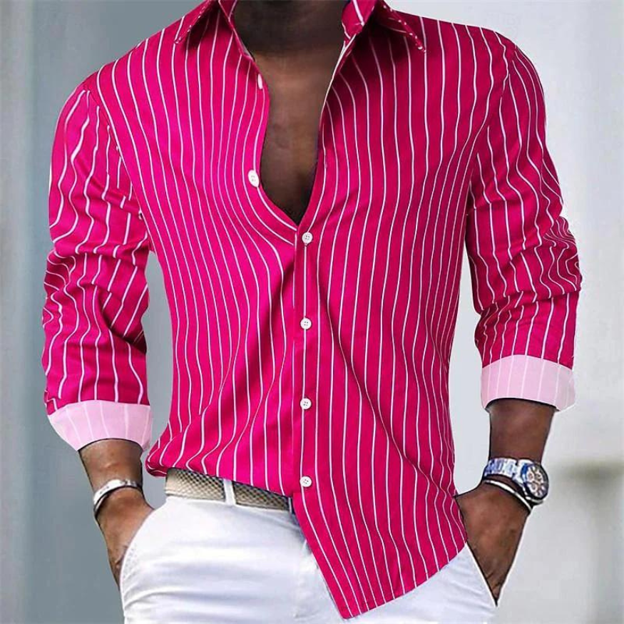 Maurits | Camicia a righe con maniche lunghe