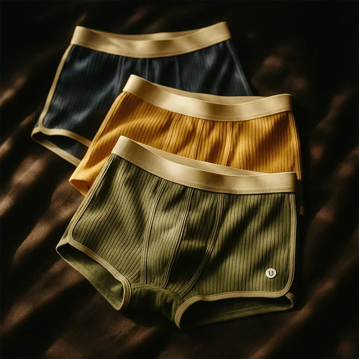 Set di boxer in cotone a coste Zalecta (3 pezzi)