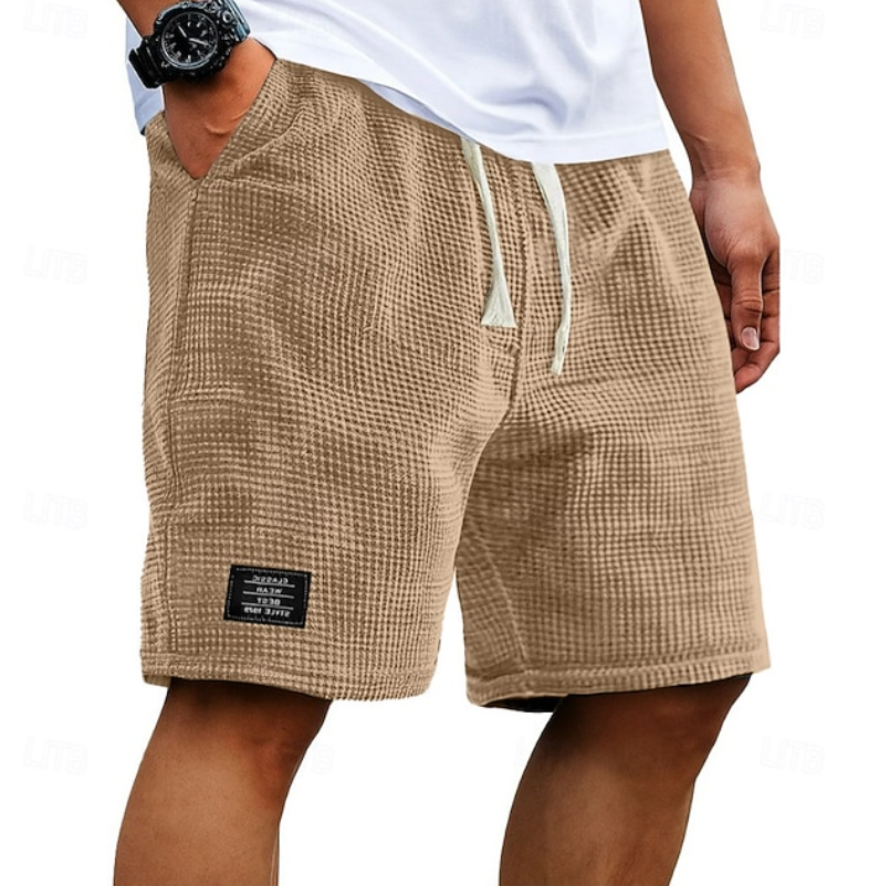 Liam | Pantaloni corti in cotone a nido d'ape