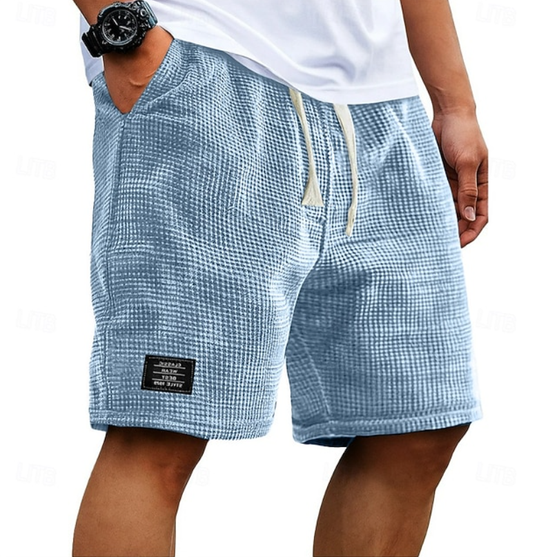 Liam | Pantaloni corti in cotone a nido d'ape