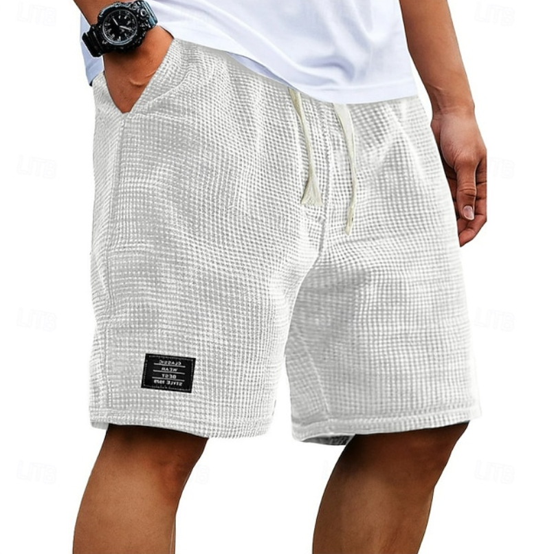 Liam | Pantaloni corti in cotone a nido d'ape