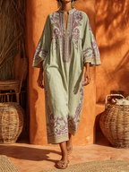 Célestine | Il vestito bohémien ricamato con charme mediterraneo