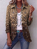 Ombeline | Giacca Leopardata Multicolore con Volant