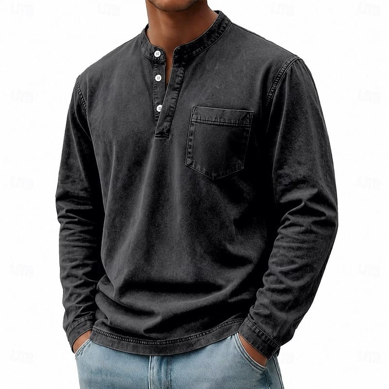 Otis | Camicia Henley a Maniche Lunghe Confortevole