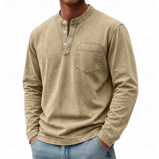 Otis | Camicia Henley a Maniche Lunghe Confortevole