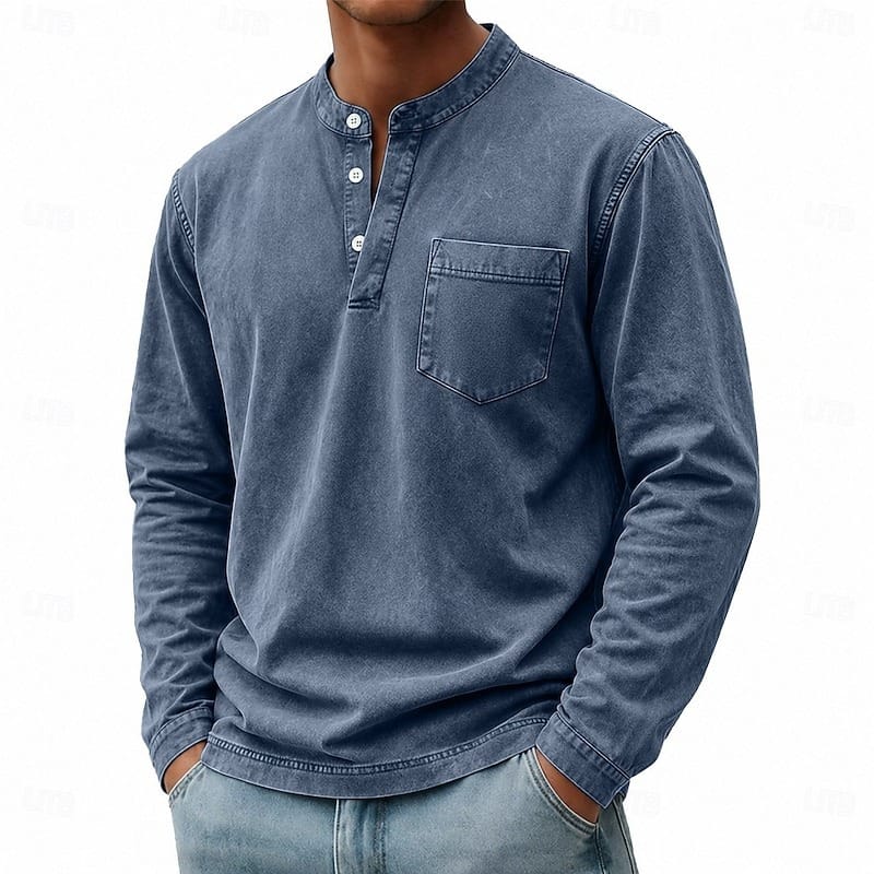 Otis | Camicia Henley a Maniche Lunghe Confortevole