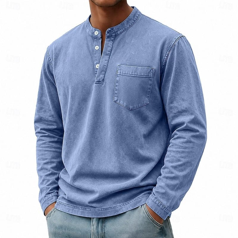 Otis | Camicia Henley a Maniche Lunghe Confortevole