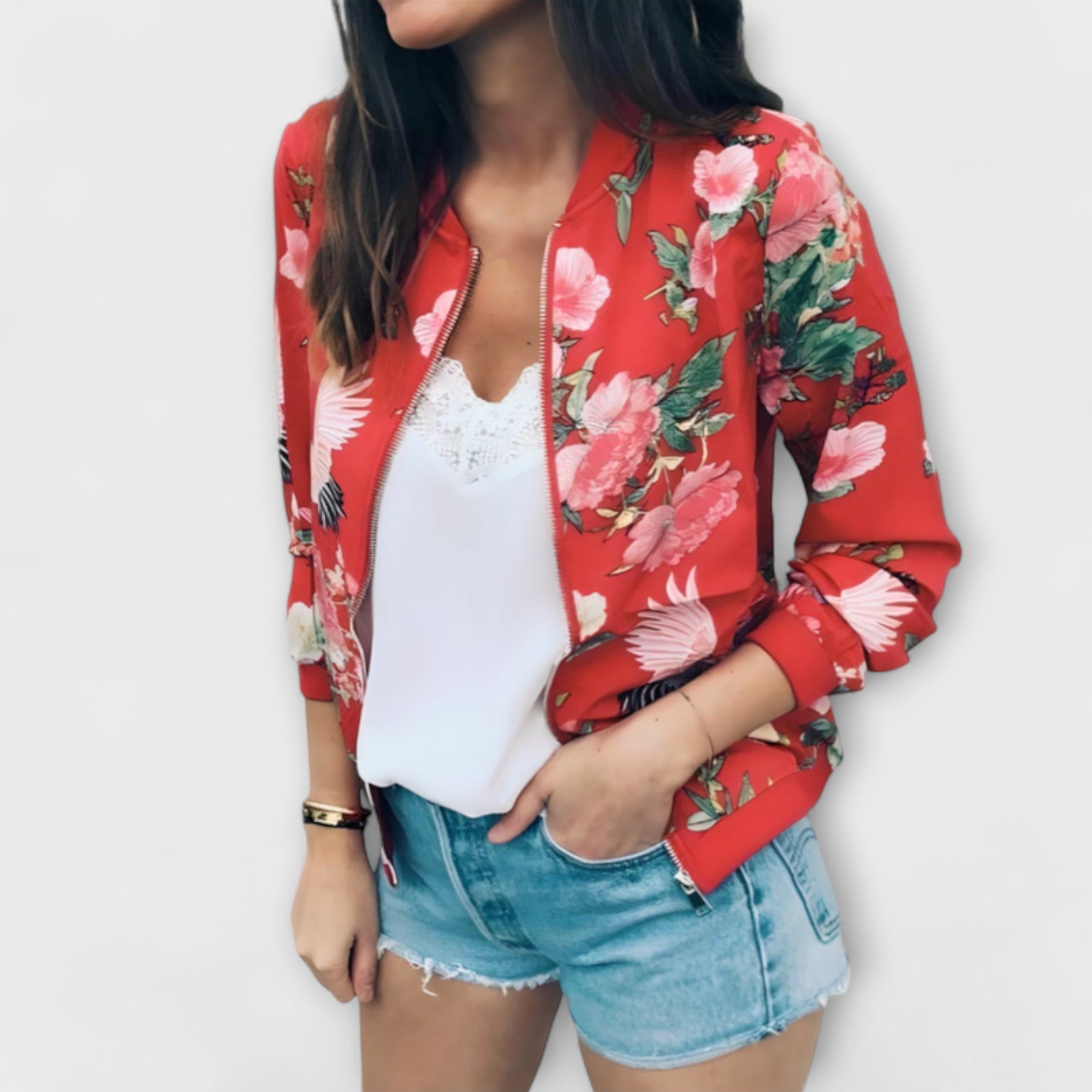 Ava™| Cardigan con zip