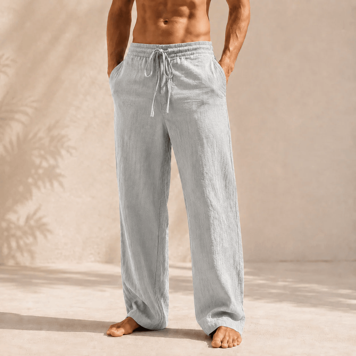 Ruben | Pantaloni Leggeri in Mistura di Lino