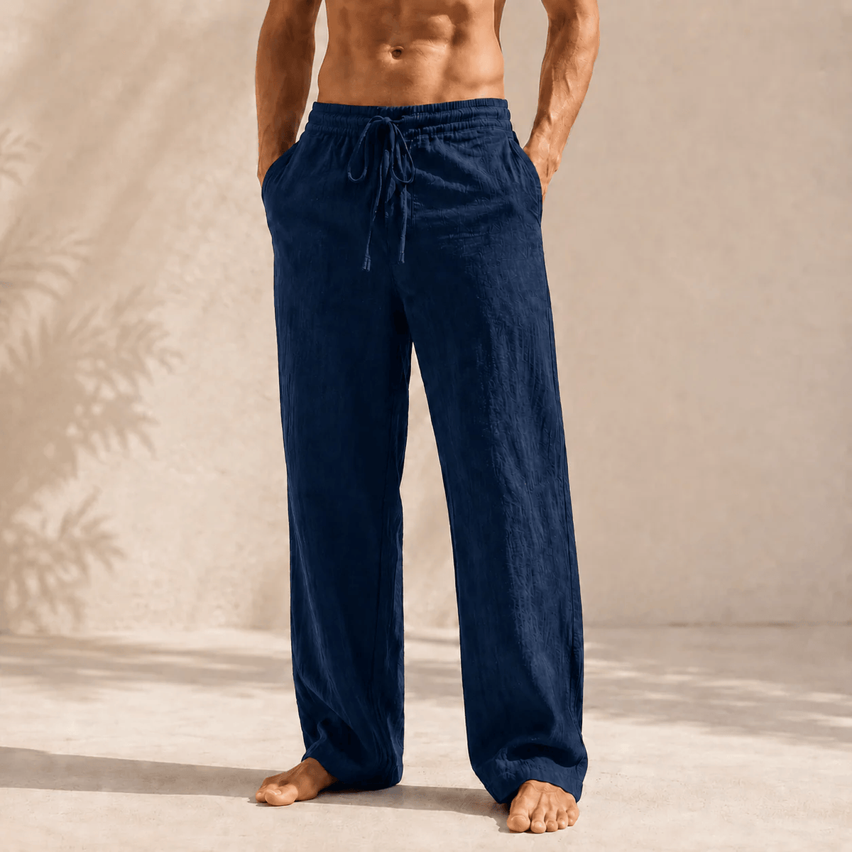 Ruben | Pantaloni Leggeri in Mistura di Lino
