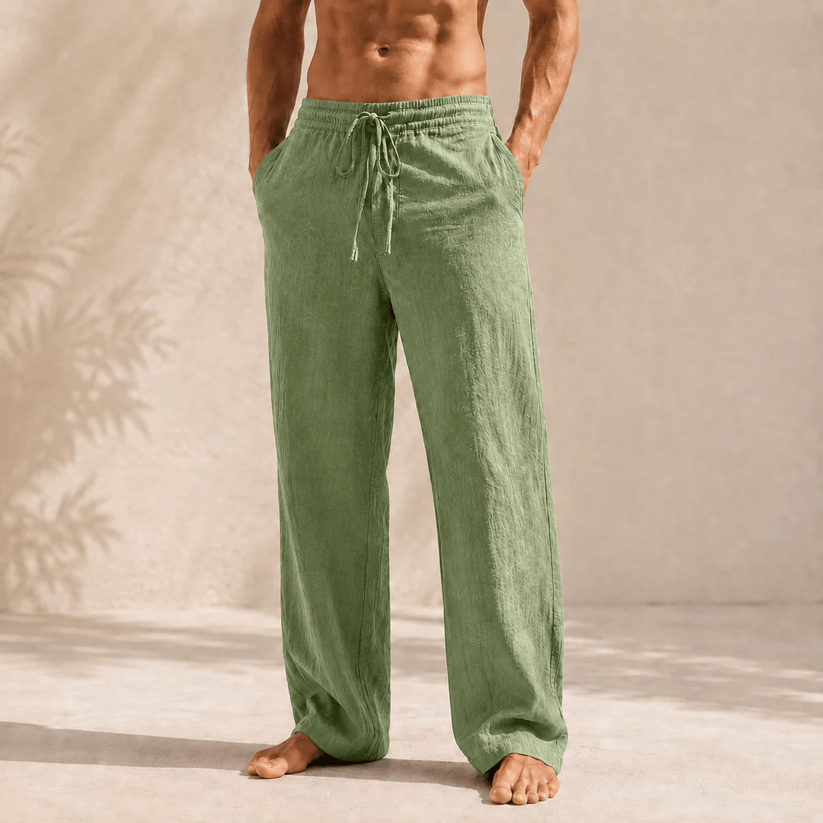 Ruben | Pantaloni Leggeri in Mistura di Lino