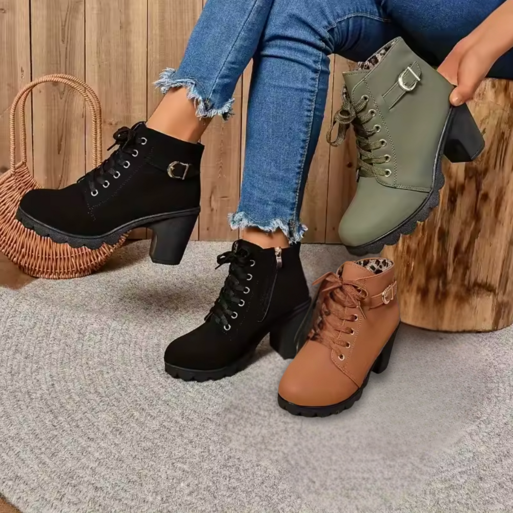 Lorena™| Stivaletti in Pelle Sintetica | Edizione Premium