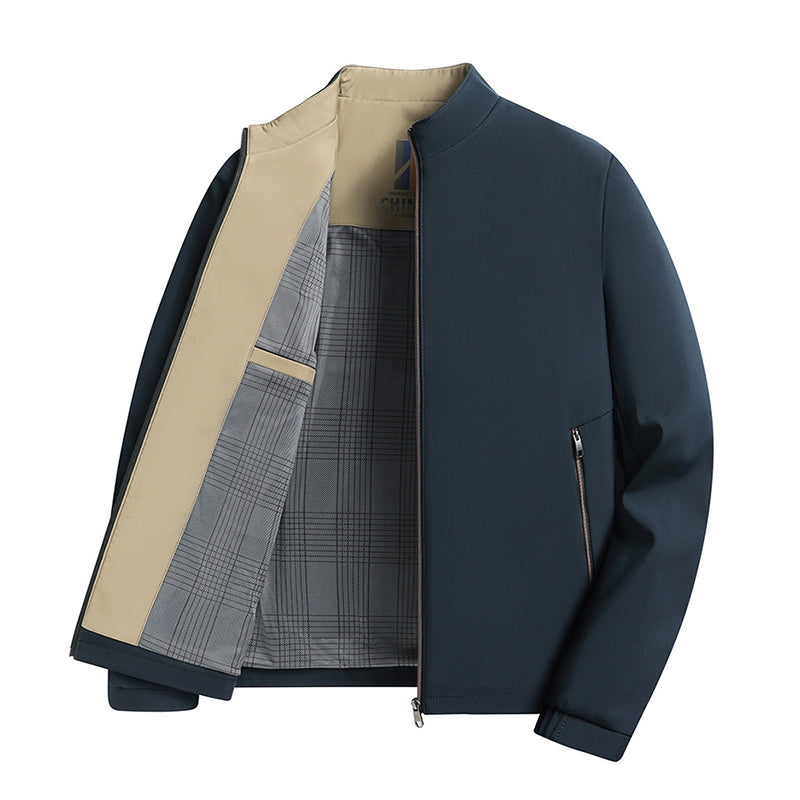 Giacca Casual da Uomo con Collo Alto - Giacca Intermedia Leggera