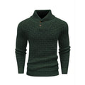 Maglione Luxe Uomo con Struttura a Rilievo - Pullover con Collo Alto