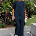Roselyne | Completo Elegante Due Pezzi Asimmetrico