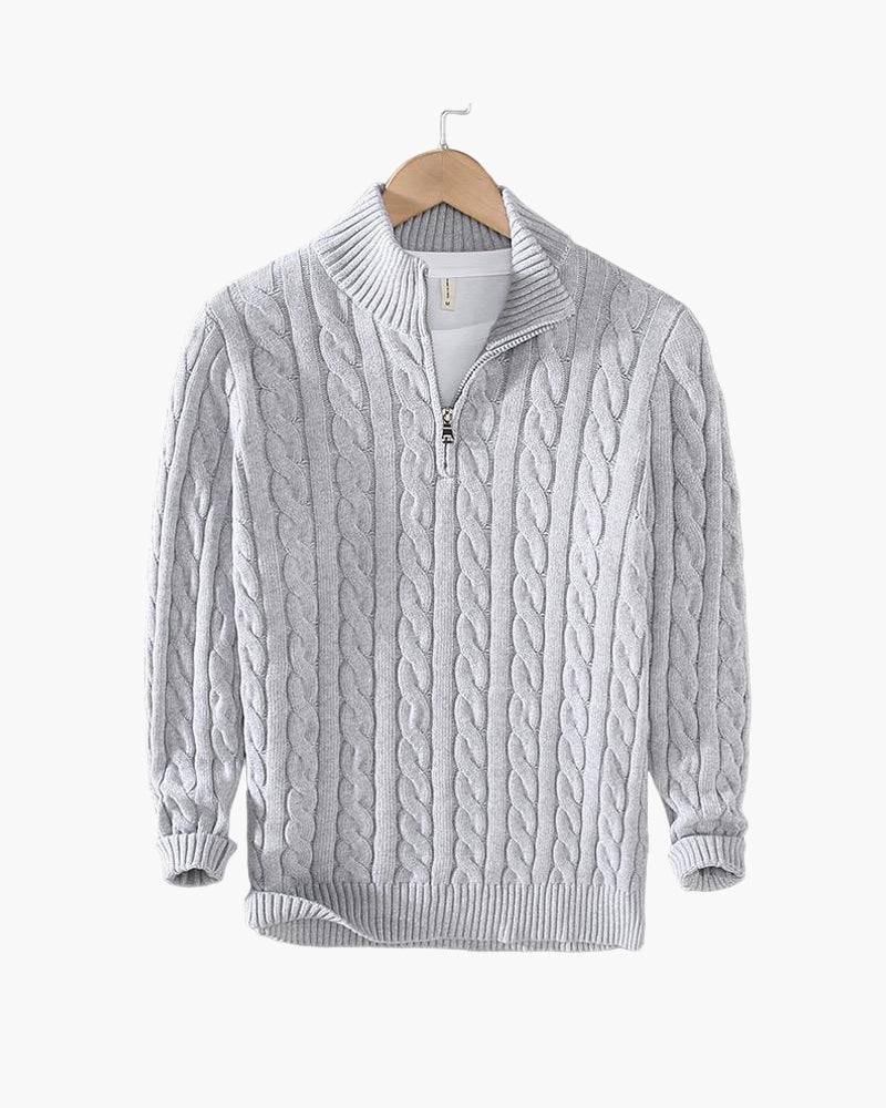 Thijs | Maglione da Uomo a Treccia con Zip