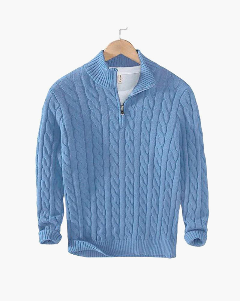Thijs | Maglione da Uomo a Treccia con Zip