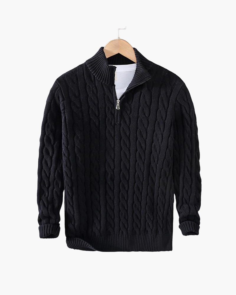 Thijs | Maglione da Uomo a Treccia con Zip