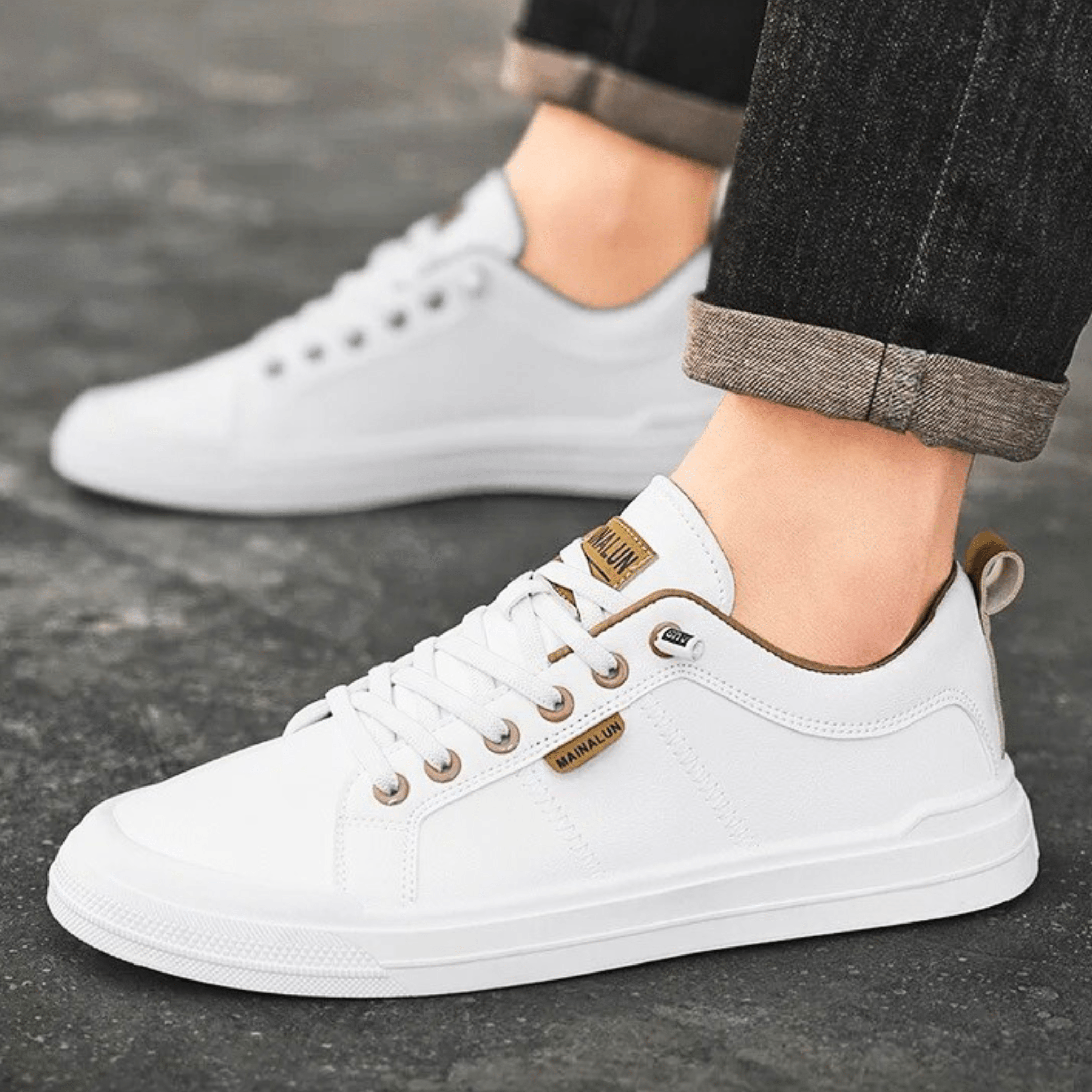 SNEAKER IN PELLE HARRINGTON