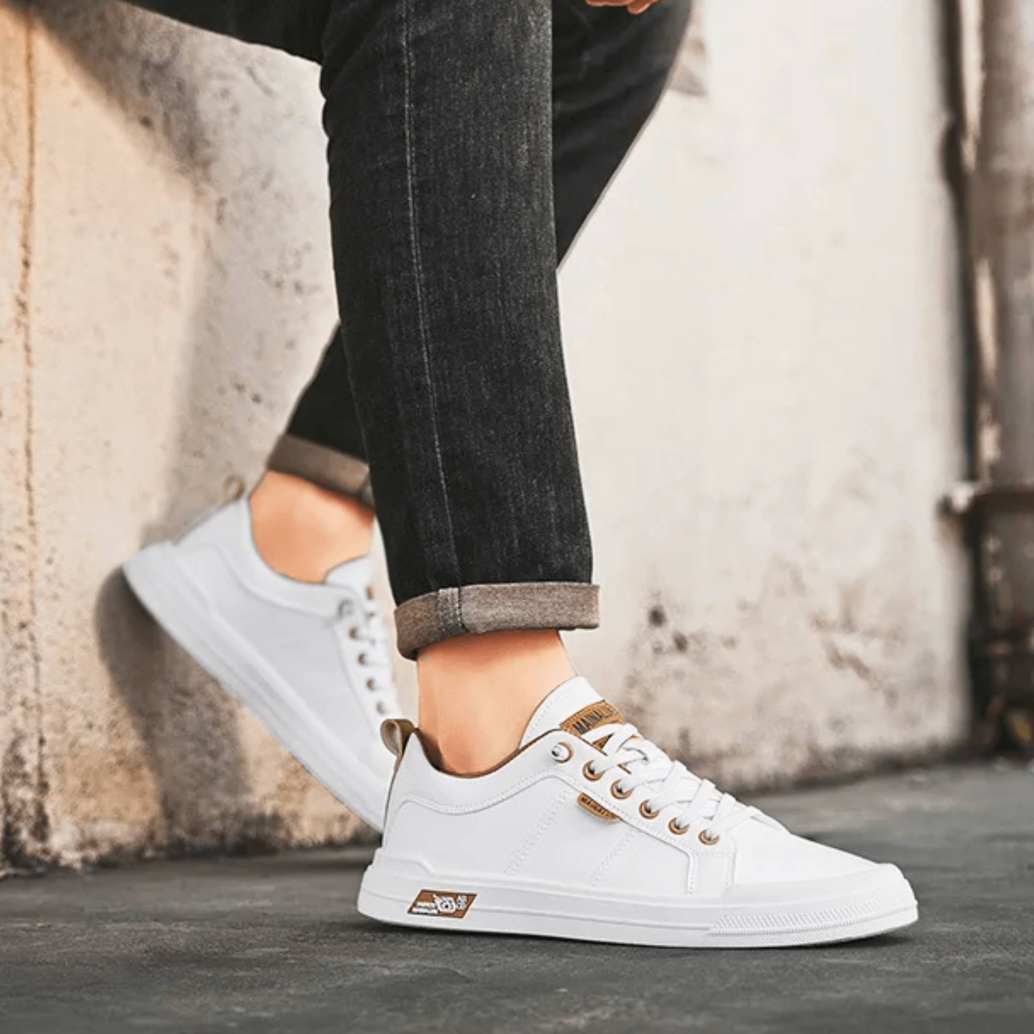 SNEAKER IN PELLE HARRINGTON